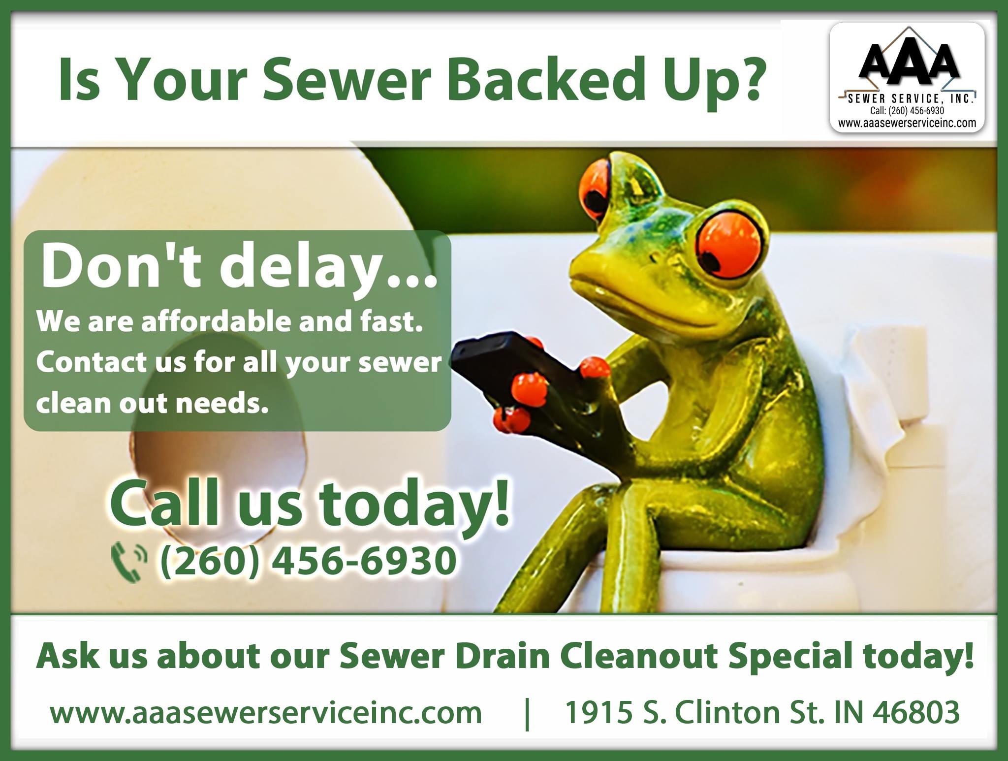 As awareness of environmental issues grows, many homeowners are seeking eco- friendly solutions for their sewer systems. Protecting Fort Wayne’s environment starts with sustainable practices at home. Here are some eco-friendly sewer solutions to consider. 1. Water-Saving Fixtures Install water-saving fixtures such as low-flow toilets and faucets to reduce water usage. Lower water consumption reduces the strain on your sewer system and conserves a precious resource. 2. Proper Grease Disposal Instead of pouring grease down the drain, collect it in a container and dispose of it in the trash. This prevents grease from clogging your sewer lines and reduces the need for harsh chemical cleaners. 3. Biodegradable Products Use biodegradable cleaning products and personal care items. These products break down more easily and are less likely to harm the environment or your sewer system. 4. Regular Maintenance Regular maintenance of your sewer system helps prevent leaks and blockages that can harm the environment. Schedule routine inspections and cleanings to keep your system functioning efficiently. 5. Permeable Paving Consider using permeable paving materials for driveways and walkways. These materials allow water to seep into the ground, reducing runoff and the risk of sewer overflows during heavy rains. 6. Tree Root Management Plant trees and shrubs away from sewer lines to prevent root intrusion. If you have existing trees near your sewer system, consider having a professional apply root inhibitors or regularly trim roots to avoid damage. 7. Green Landscaping Implement green landscaping practices, such as using native plants and reducing lawn irrigation. These practices reduce water usage and minimize the impact on your sewer system. Commit to Eco-Friendly Practices By adopting eco-friendly sewer solutions, you can help protect Fort Wayne’s environment and maintain a healthy sewer system. For professional advice and services, trust AAA Sewer Service. Visit aaasewerserviceinc.com or call us at (260) 456-6930 to learn more about our environmentally friendly options. Join us in making a positive impact on the environment, one sewer system at a time.