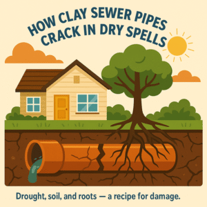 How Clay Sewer Pipes Crack in Dry Spells