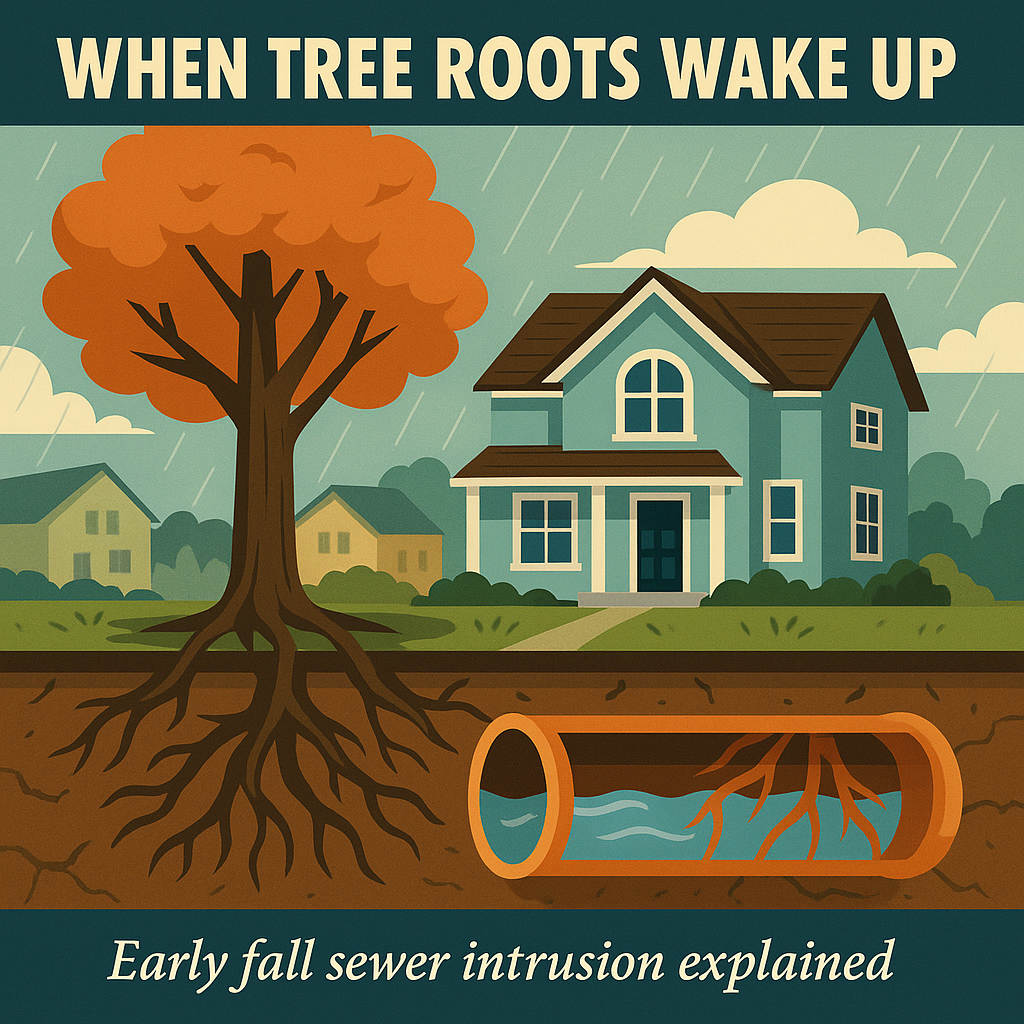 When Tree Roots Wake Up: Early Fall Sewer Intrusion Explained