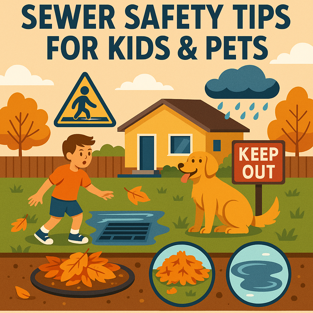 Sewer Safety Tips for Kids and Pets This Fall