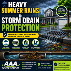 Heavy Summer Rains & Storm Drain Protection in Fort Wayne