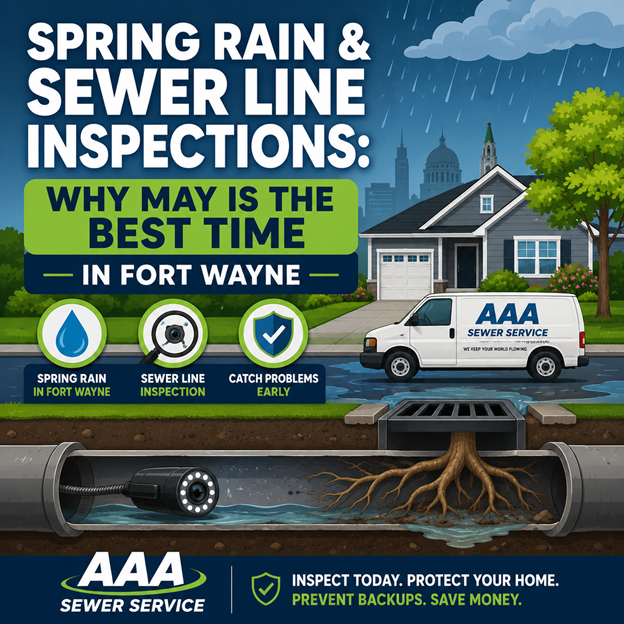 Spring Rain & Sewer Line Inspections
