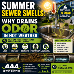 Summer Sewer Smells: Why Drains Odor in Hot Weather in Fort Wayne